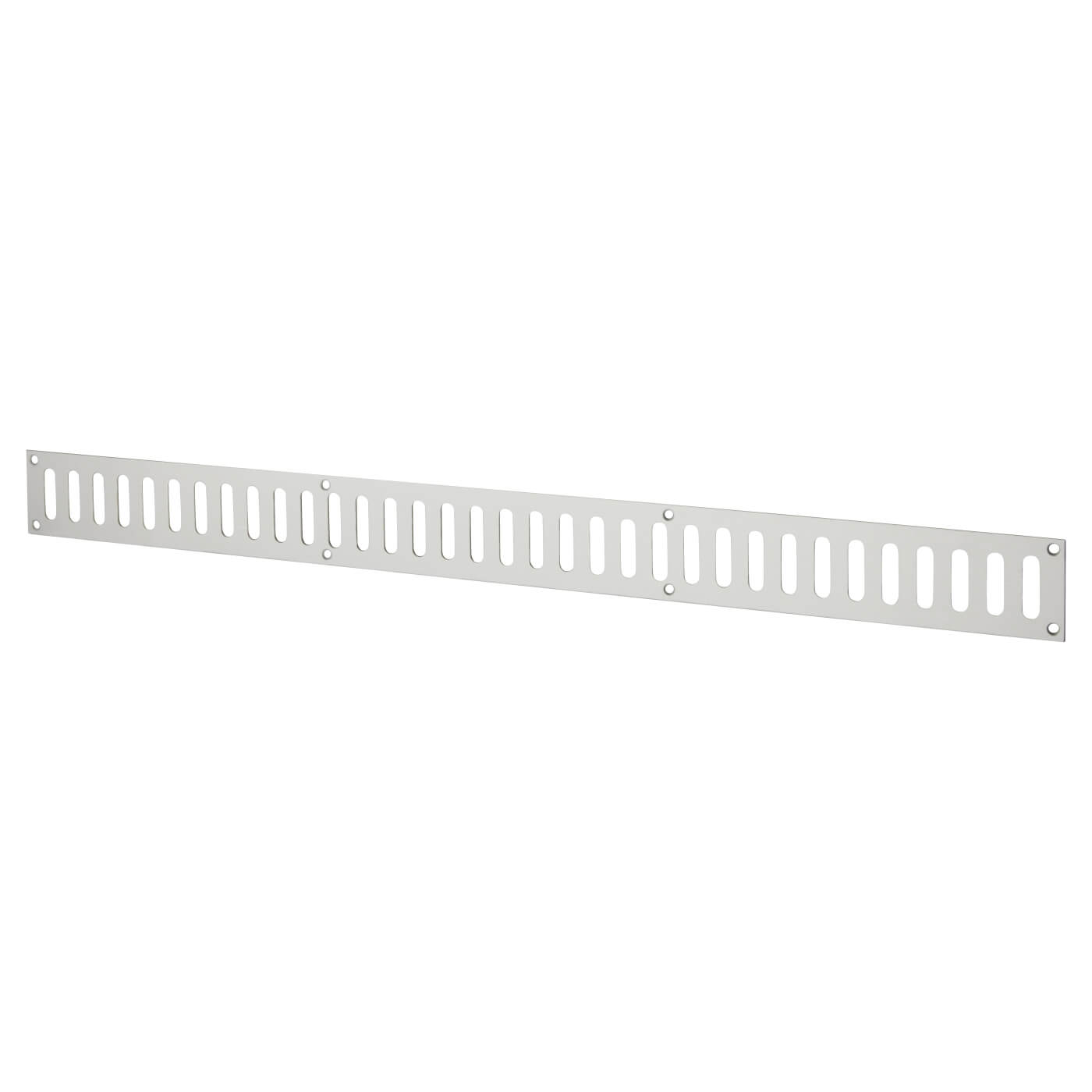 Plain Slotted Vent - 600 x 51mm - 6650mm² Free Air Flow - Satin Aluminium - view 2