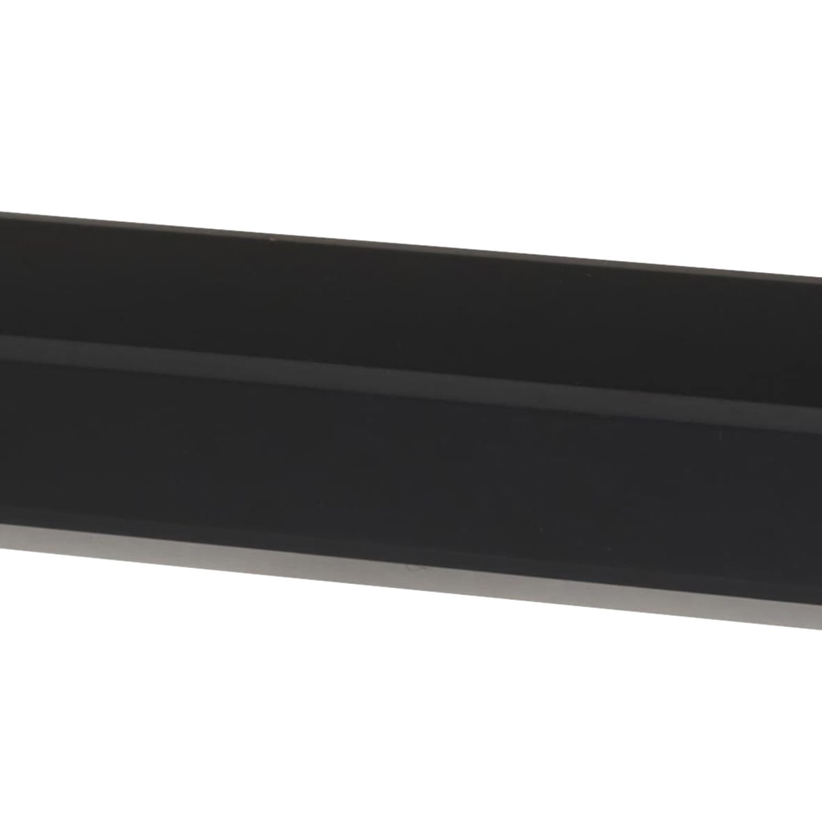 Matt Black Hexagonal Door Handles on Round Rose - Juno Range - view 4
