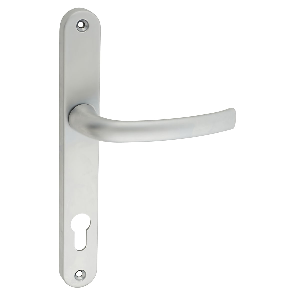 Satin Chrome uPVC Multipoint Door Handles - 92mm c/c - 70mm door - view 2