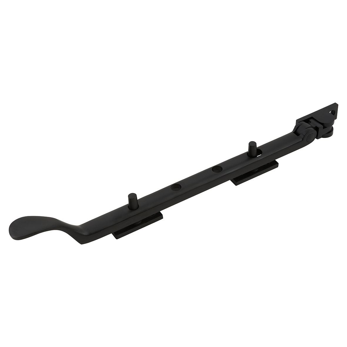 Victorian Casement Window Stay - 10"/264mm Length - Matt Black - view 2