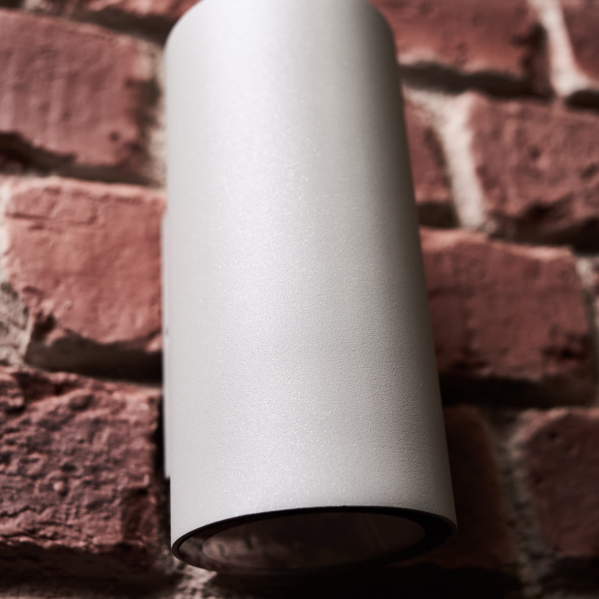 3W LED Small Outdoor Up & Down Wall Light - - 3000K Warm White - Silver - view 5