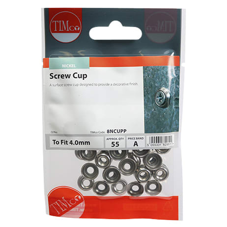 Surface Cup - Suit No. 8 Gauge - Nickel - Pack of 55 - view 2