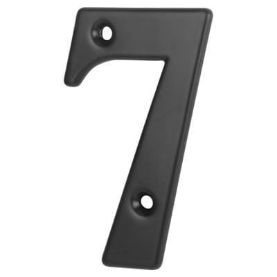 79mm Screw Fix Door Numeral - 7 - Black - view 2