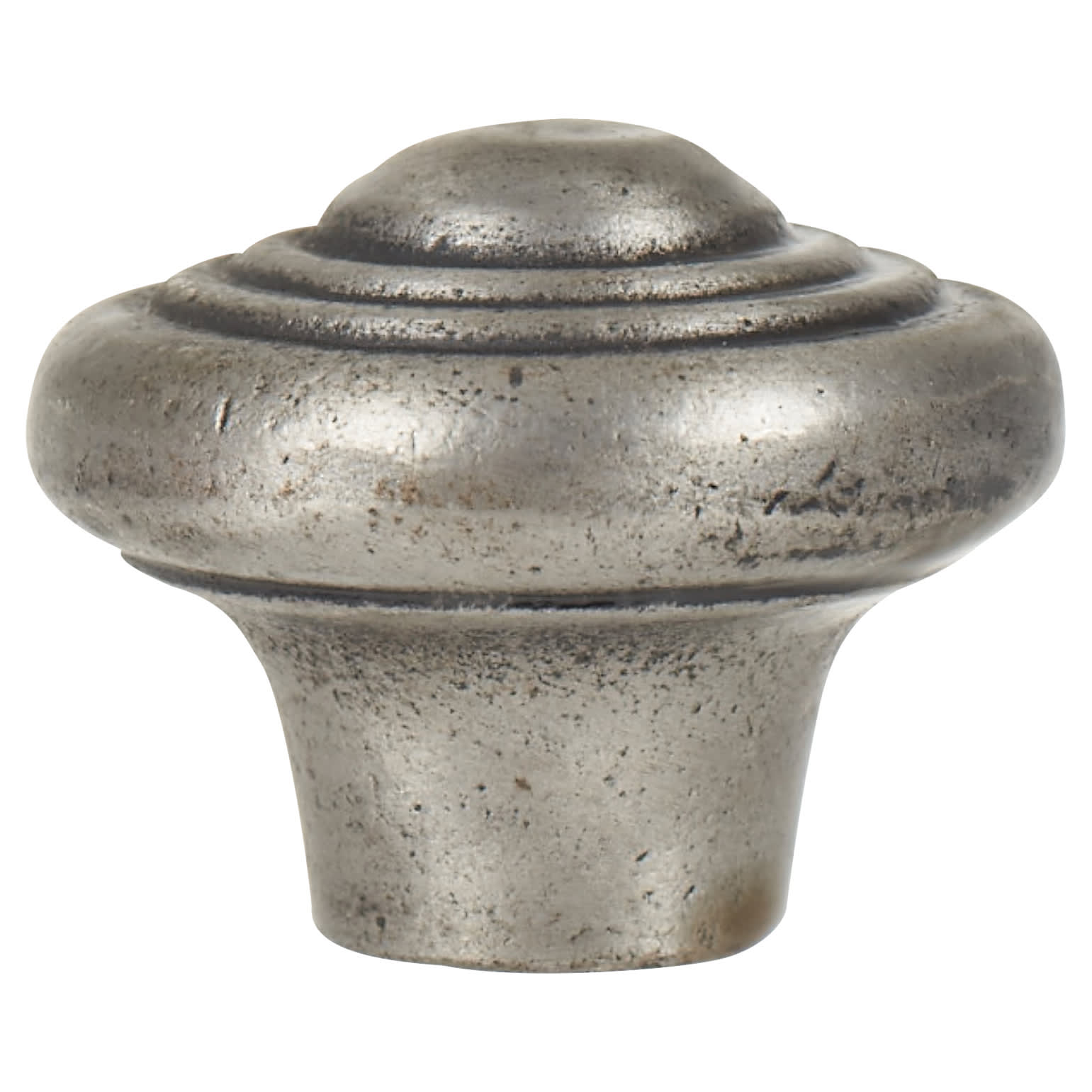 Ring Round Cabinet Knob - 38mm Diameter - Pewter Effect - view 3