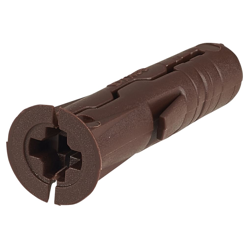 UNO Universal Wall Plug - 7 x 30mm - Brown - Jar of 700 Plugs - view 4