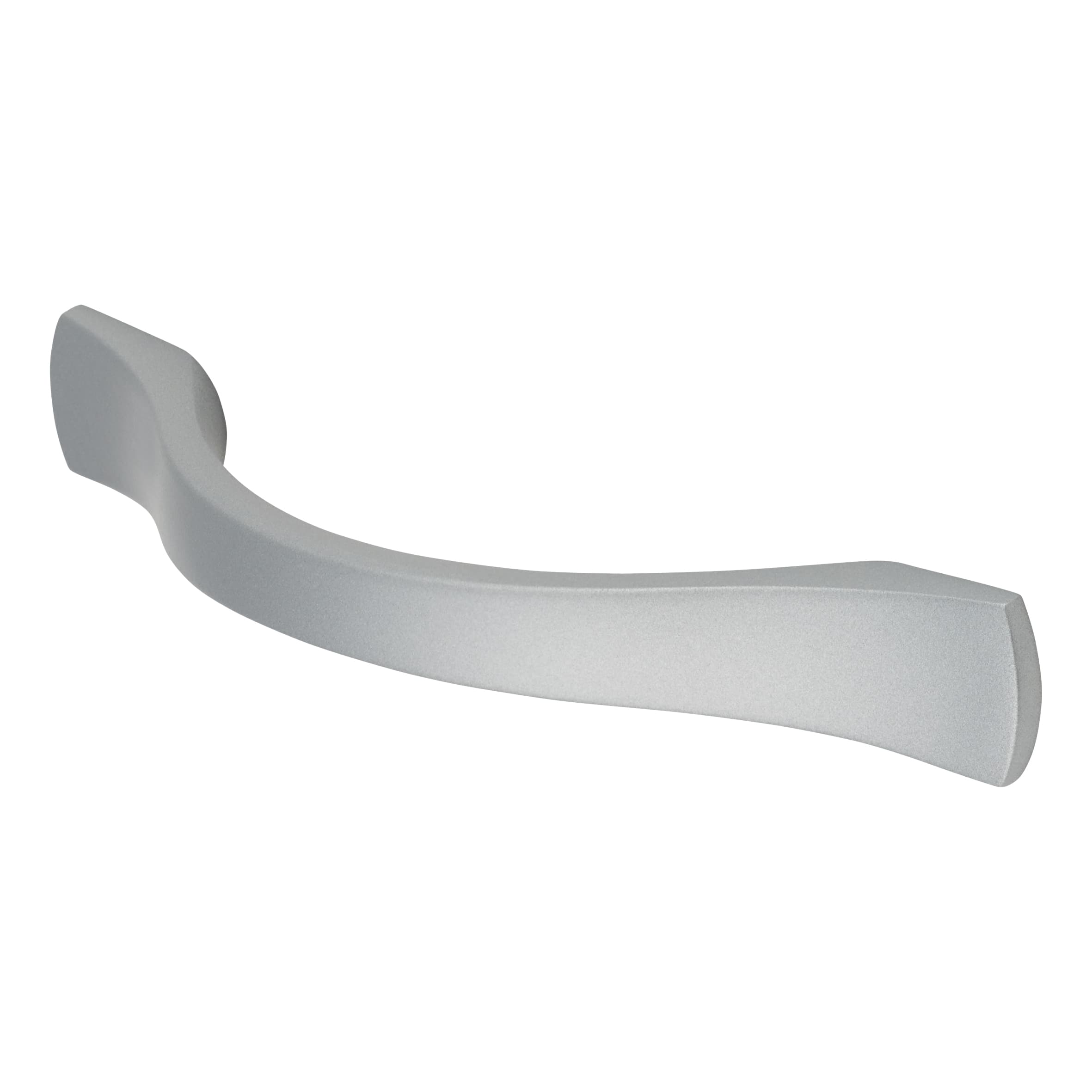 Wave Bow Cabinet Pull Handle - 96mm Centres - Aluminium Silver - view 4