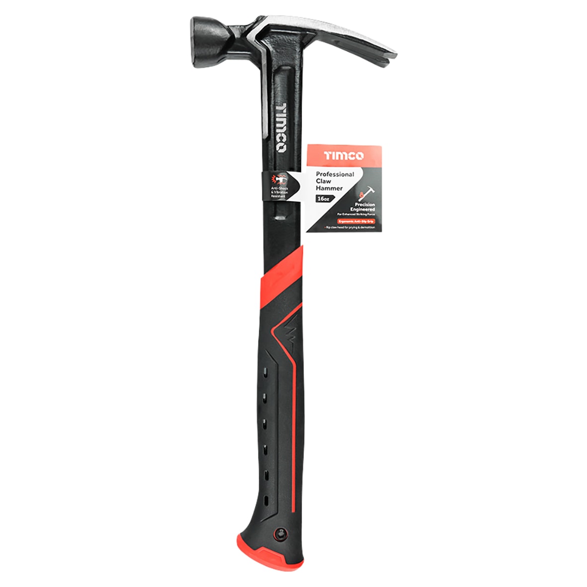 Professional Straight Claw Hammer - 16oz - view 2