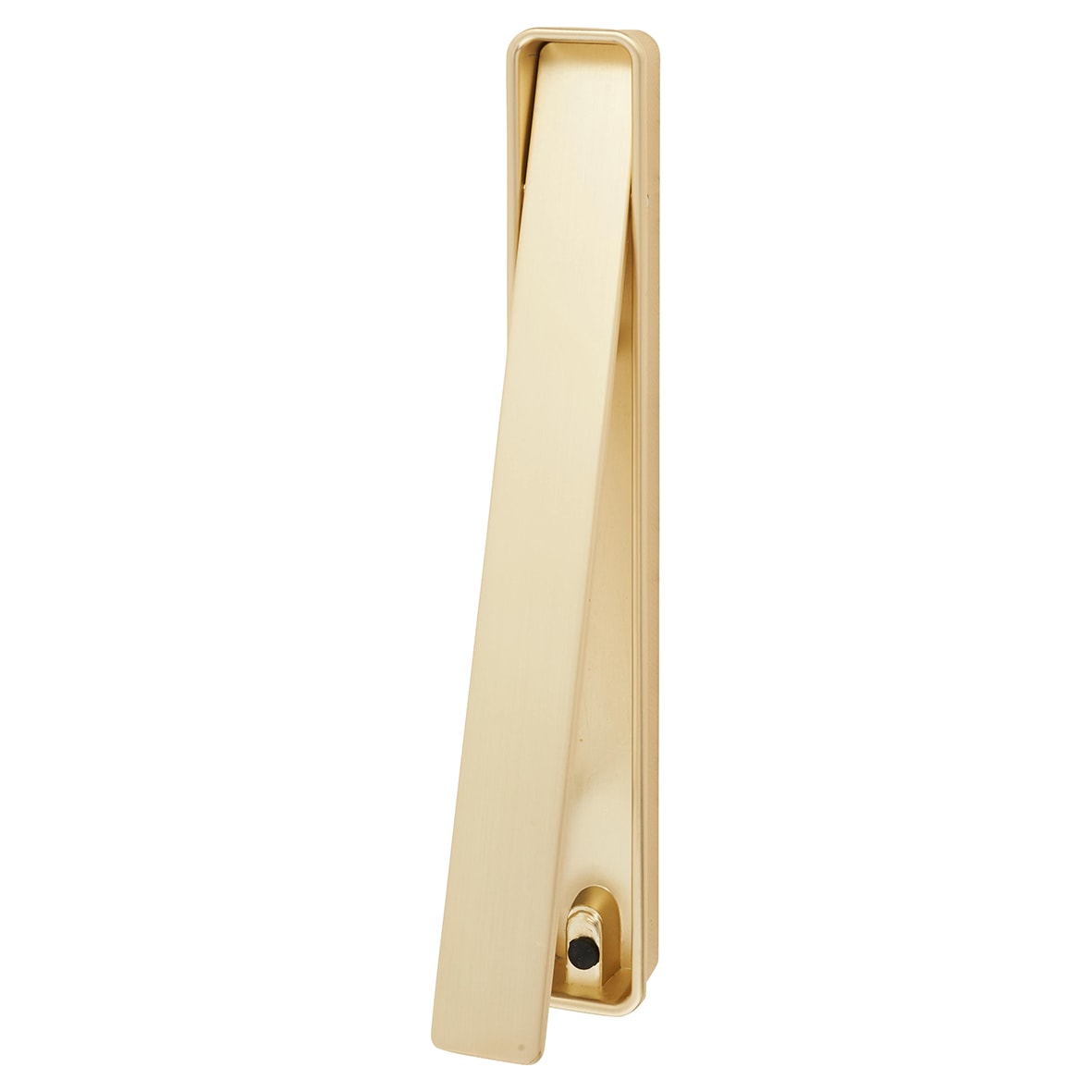 Frome Rectangular Flush Cabinet Pull Handle - 164 x 24mm - Satin Brass - view 2