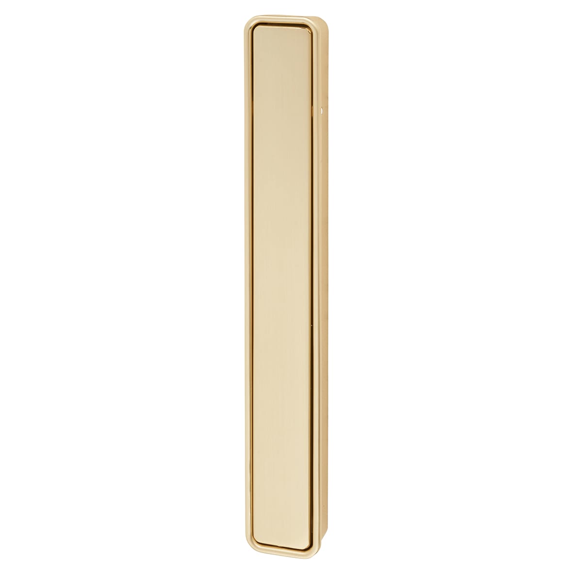 Frome Rectangular Flush Cabinet Pull Handle - 164 x 24mm - Satin Brass - view 3