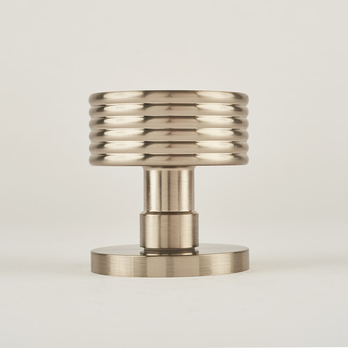 Satin Nickel Mortice Door Knob - 60mm Rose Diameter - Ribbon Range - view 3