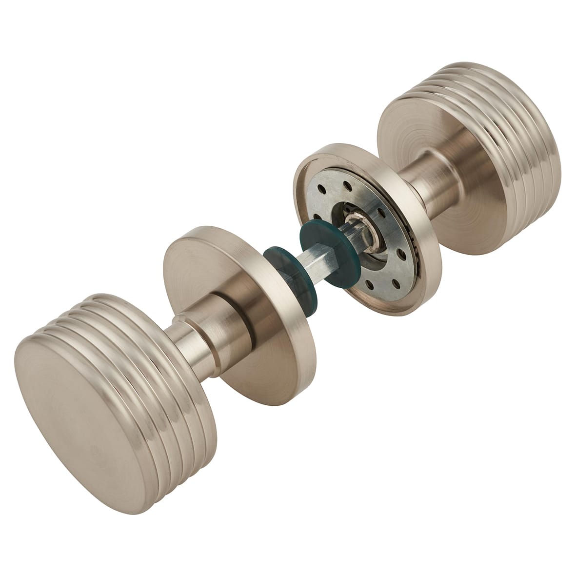 Satin Nickel Mortice Door Knob - 60mm Rose Diameter - Ribbon Range - view 4
