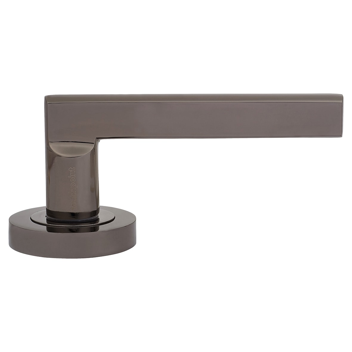 Black Nickel Latch Door Handles on Rose Pack - Sophia Range - view 5