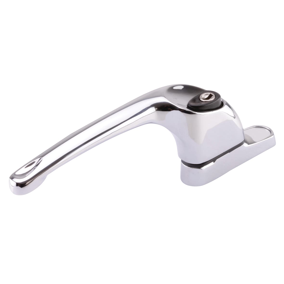 uPVC/Timber Maxim Espagnolette Locking Multipoint Window Handle - Left Hand - Bright Chrome - view 2
