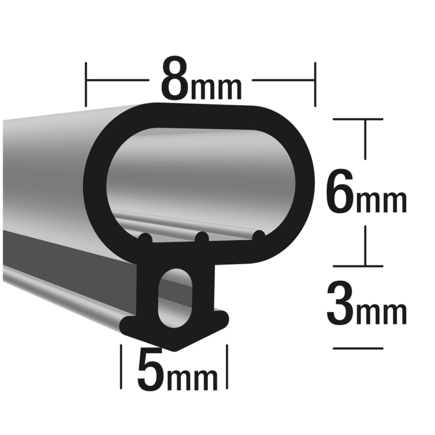 Universal uPVC Replacement Seal - 20m Length - White - view 3
