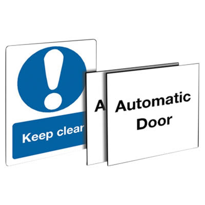 Automatic Door & Keep Clear Signage Set - view 2