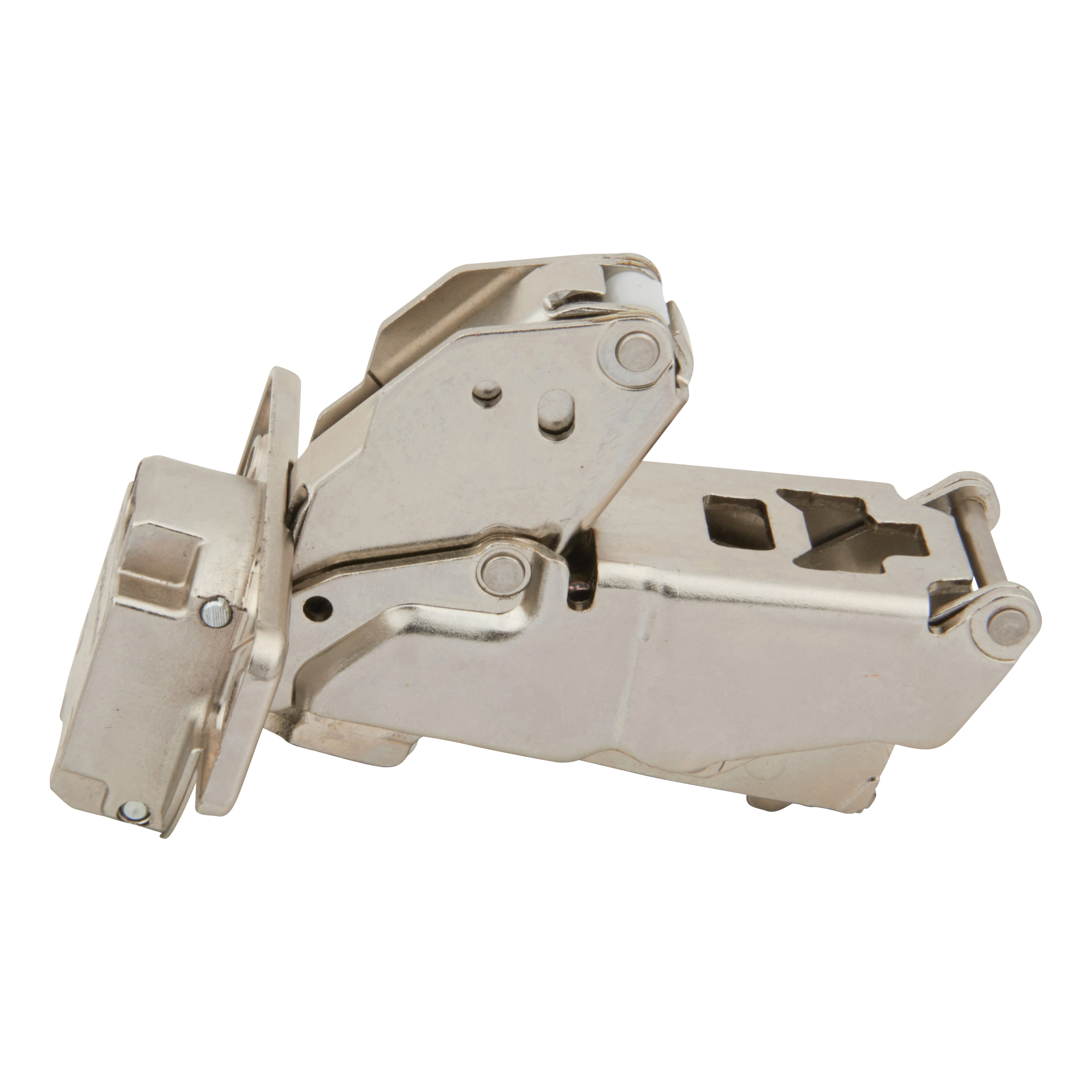 CLIP Top Zero Protrusion Soft Close Cabinet Hinge - 125° - Sprung - Overlay - Zinc Plated -Pair - view 3