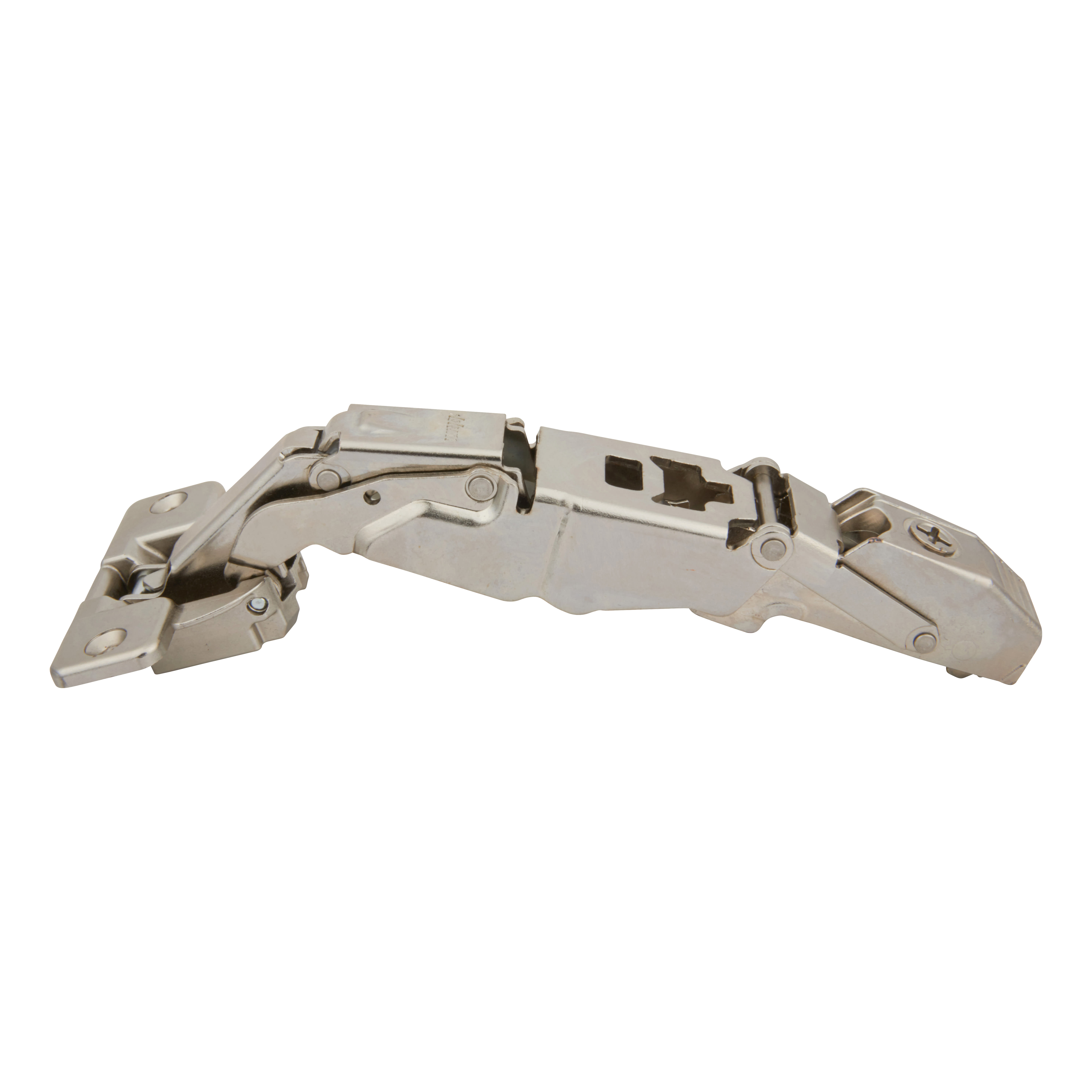 CLIP Top Zero Protrusion Soft Close Cabinet Hinge - 125° - Sprung - Overlay - Zinc Plated -Pair - view 4
