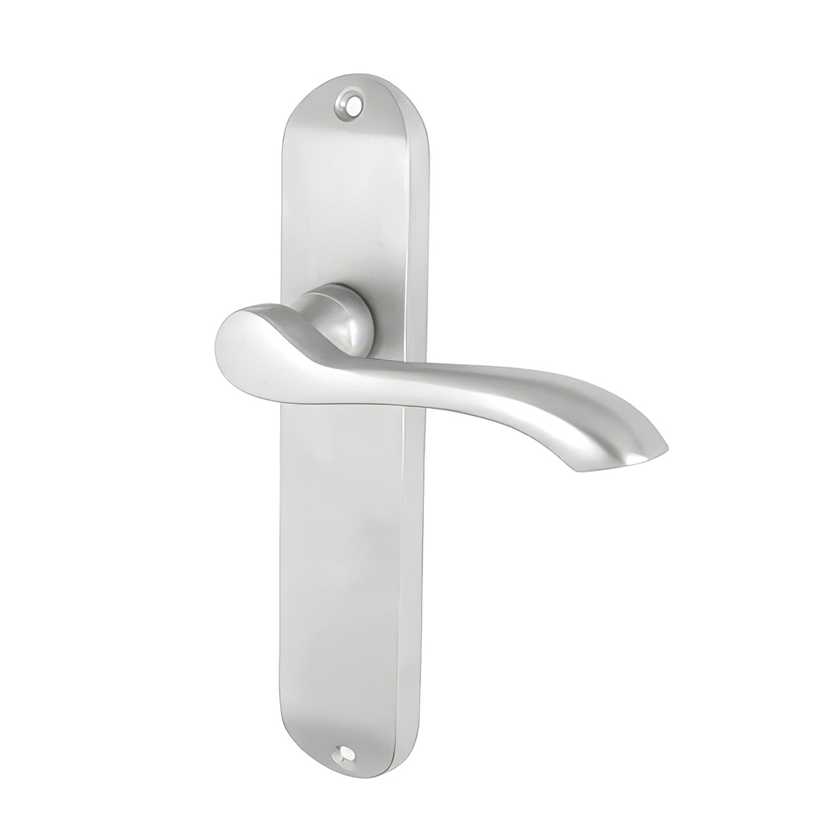 Polished Nickel Fire Rated DIN Euro Lock Door Handles - Richmond - 200 x 55mm - view 2
