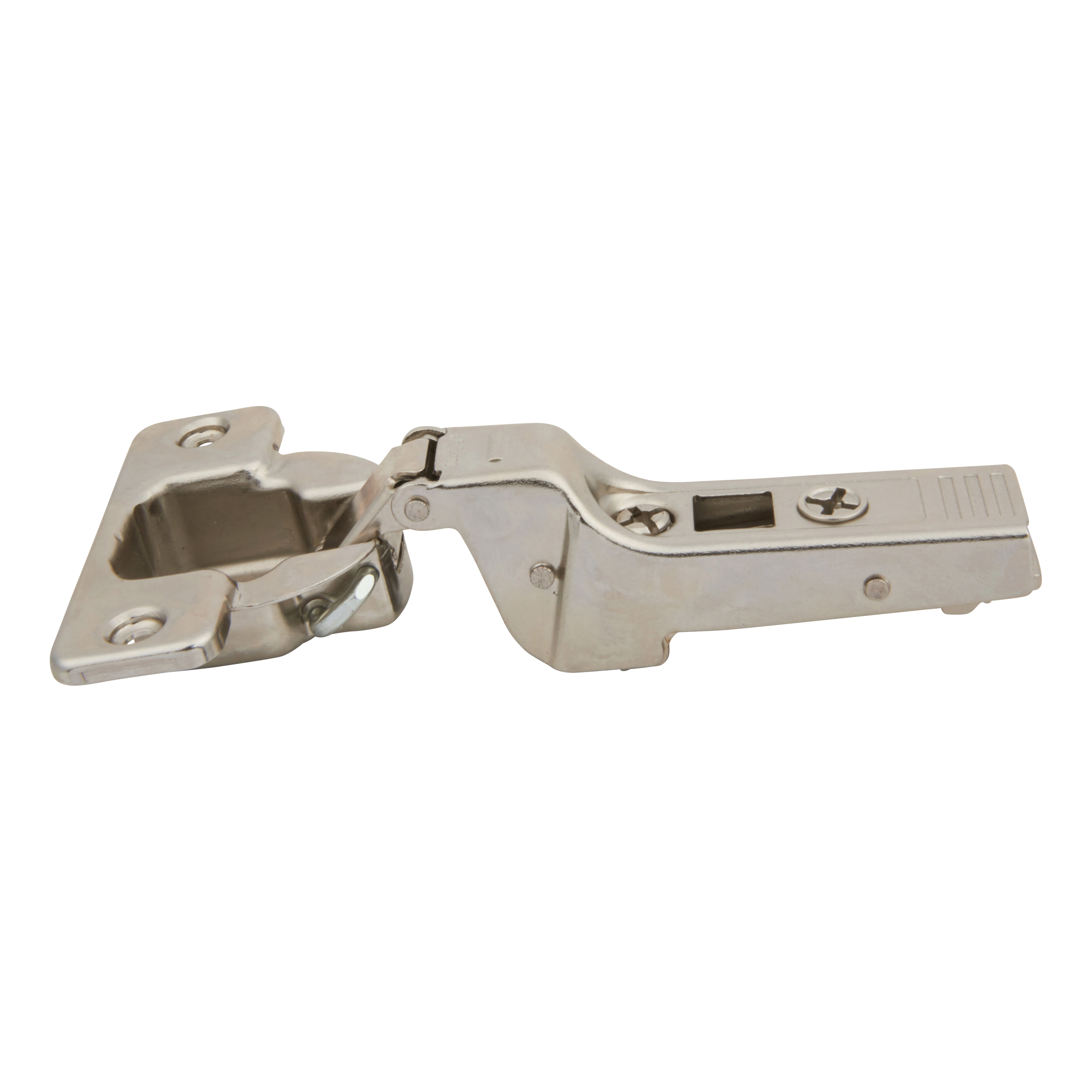 Clip Top Profile Thick Door Cabinet Hinge - 95° - Sprung - Half Overlay - Zinc Plated - Pair - view 3