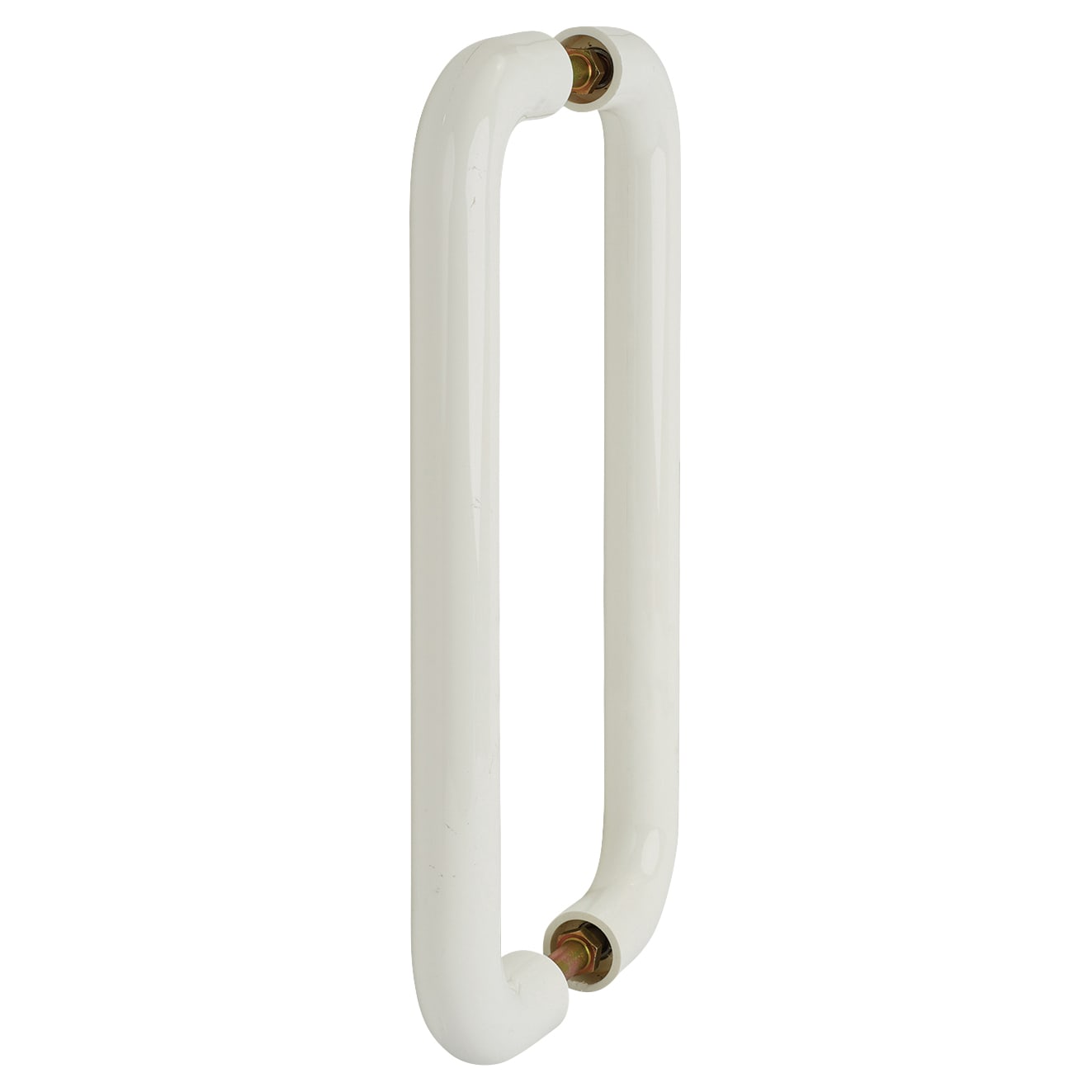 Diamond White Nylon D-Bar Door Pull Handles - Back to Back - 600mm c/c - view 2