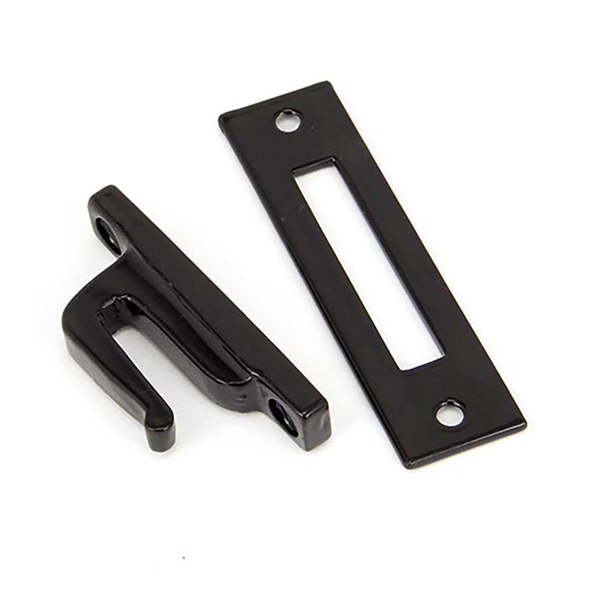 Avon Locking Mortice & Hook Plate Window Fastener - Reversible - Black - view 3