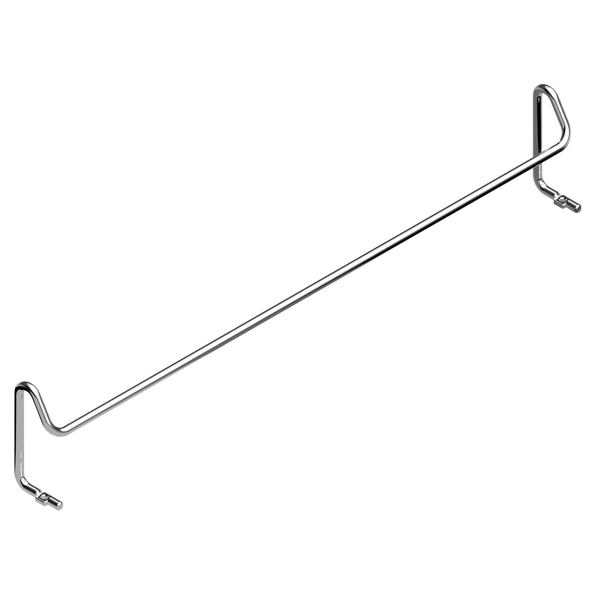 Wire Frame Shoe Rack - 100 x 530 x 40mm - Fixed - Chrome - view 3
