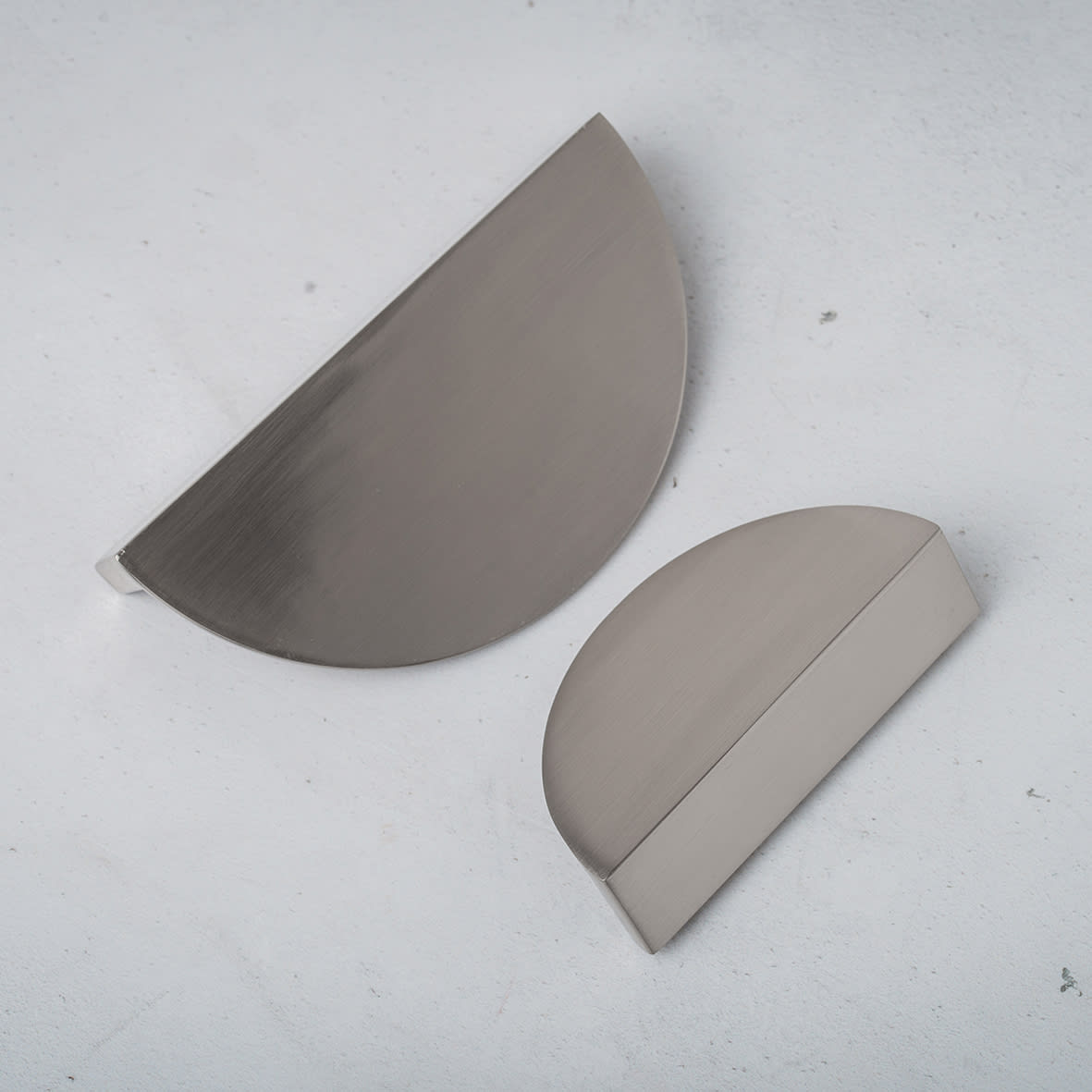 Otley Cabinet Finger Pull Handle - 64mm Centres - Satin Nickel - view 2