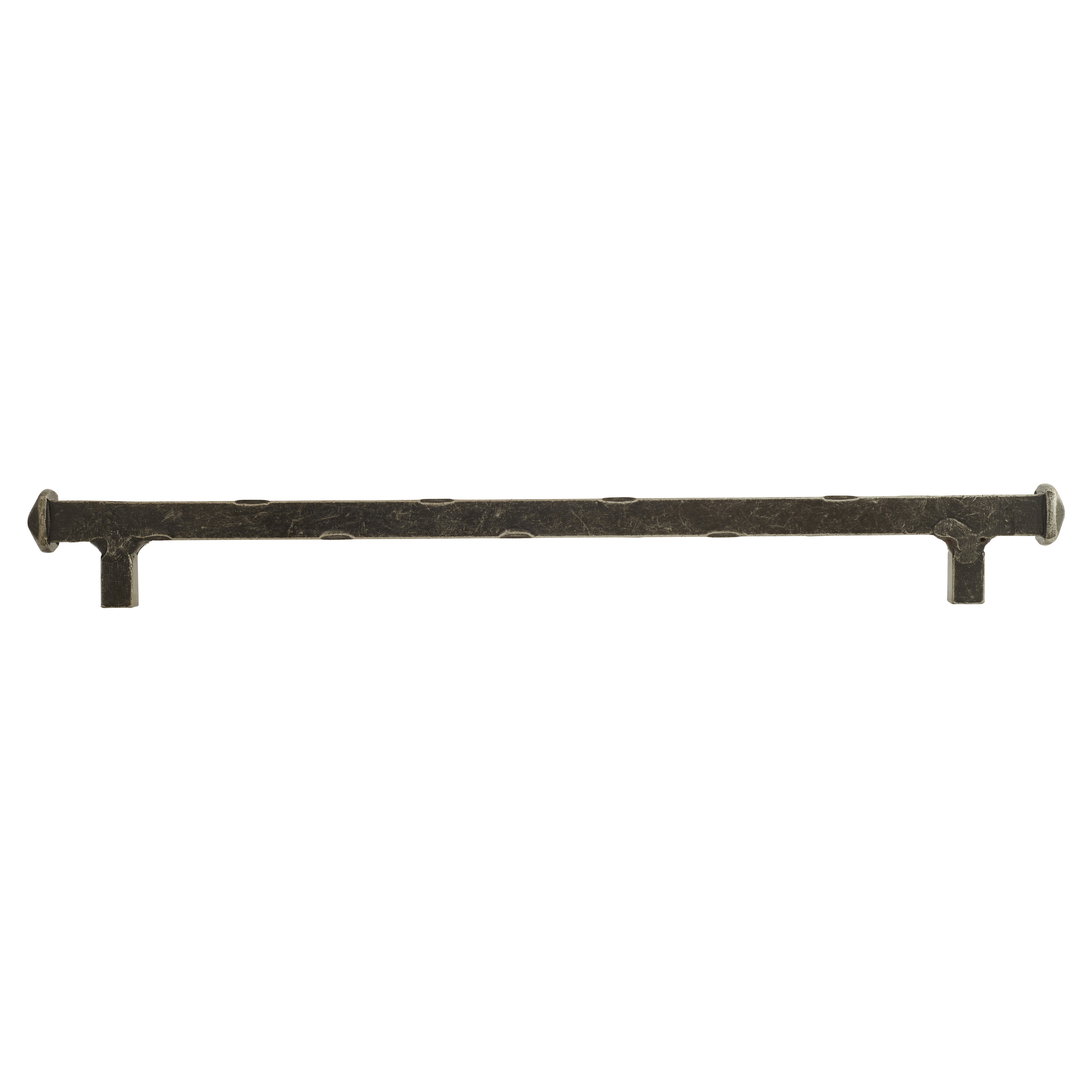 Square T-Bar Cabinet Pull Handle - 256mm Centres - Polished Steel - view 3