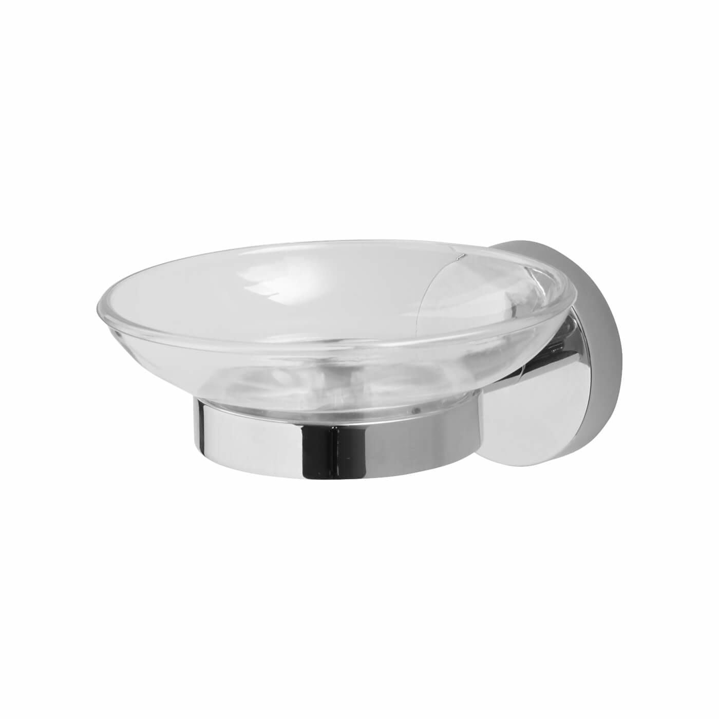Romsey Soap Dish & Holder - 53 x 107 x 127mm - Polished Chrome - view 2