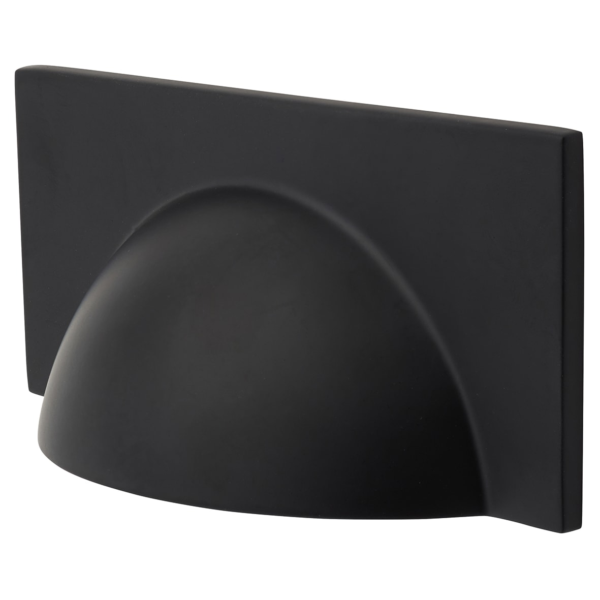 Crofts & Assinder Monmouth Square Cabinet Cup Handle - 64mm Centres - Matt Black - view 3