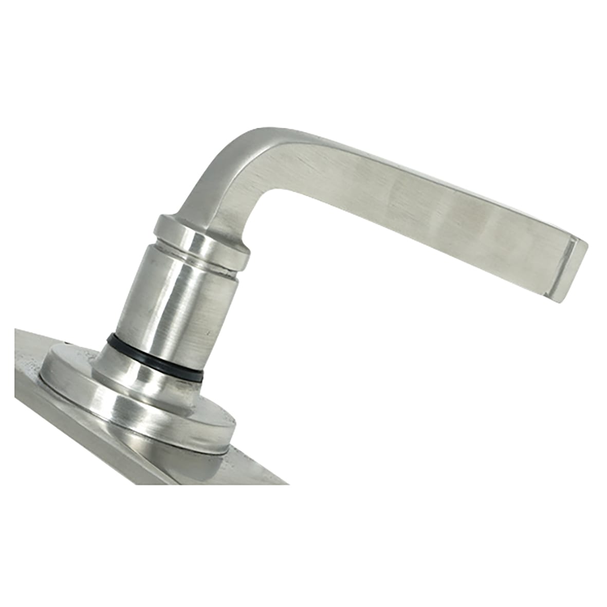 Satin Stainless Steel Euro Lock Door Handles - Avon Range - 152 x 48mm - view 2