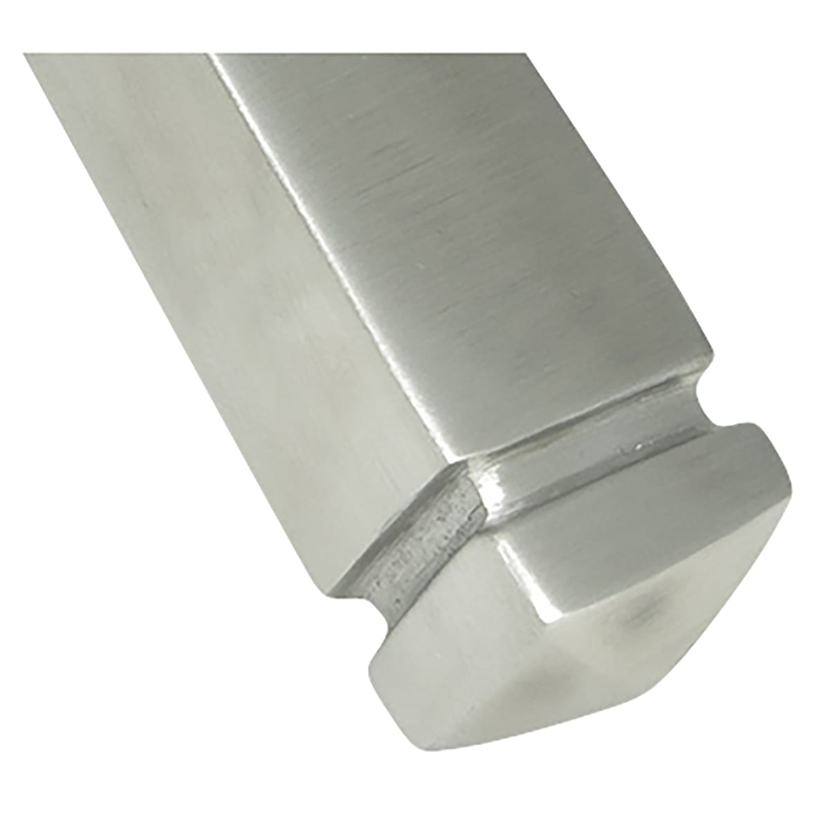 Satin Stainless Steel Euro Lock Door Handles - Avon Range - 152 x 48mm - view 3