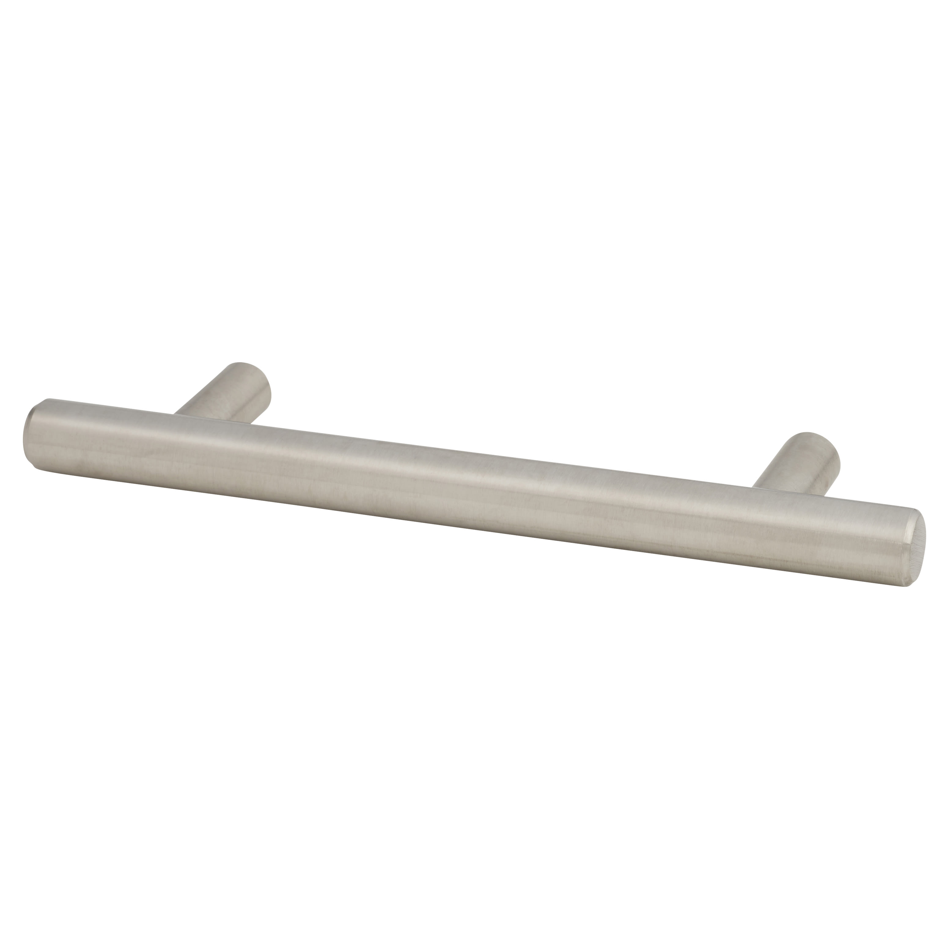 12mm T-Bar Cabinet Pull Handle - 96mm Centres - Satin Stainless Steel - view 2