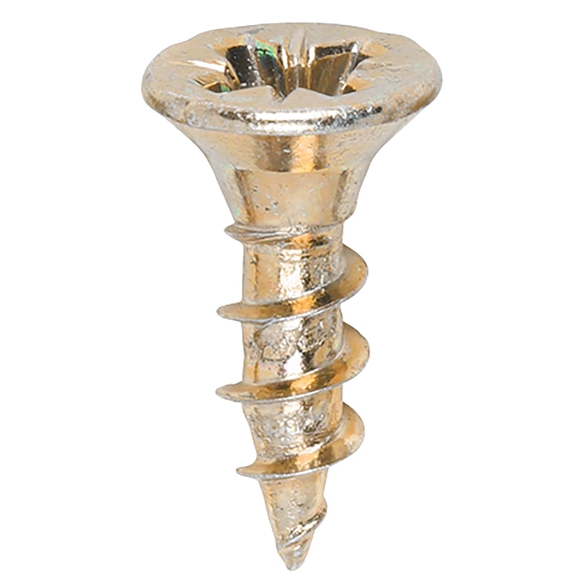 Solo Chippy Pozi Countersunk Wood Screws - 3.5 x 12mm - Yellow Zinc - Pack of 200 - view 3