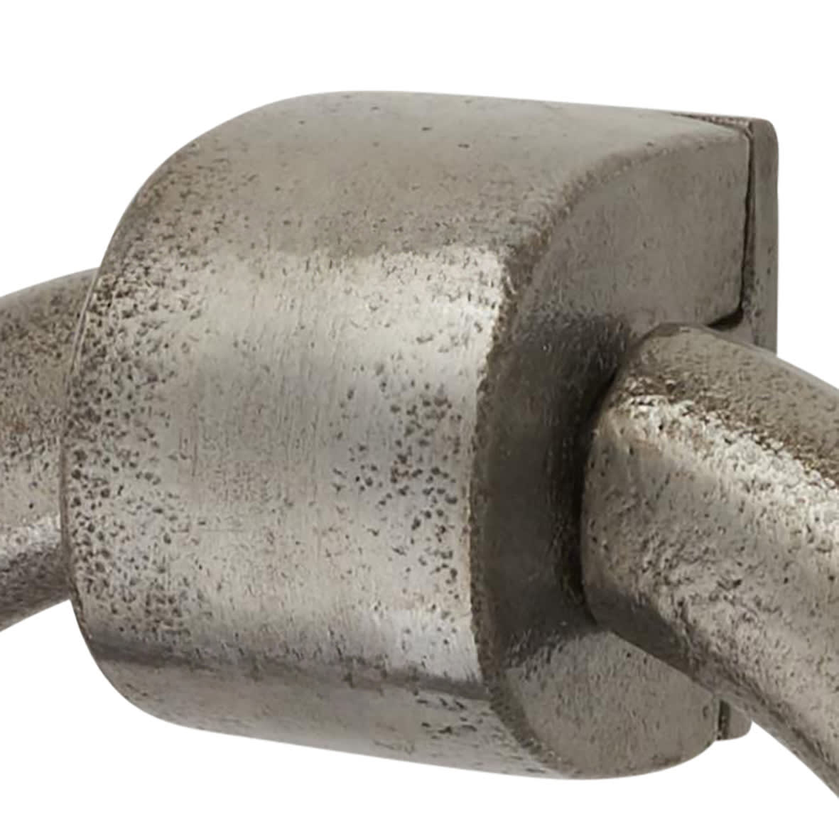 Ring Door Knocker - Polished Iron - 110 x 107mm - view 4