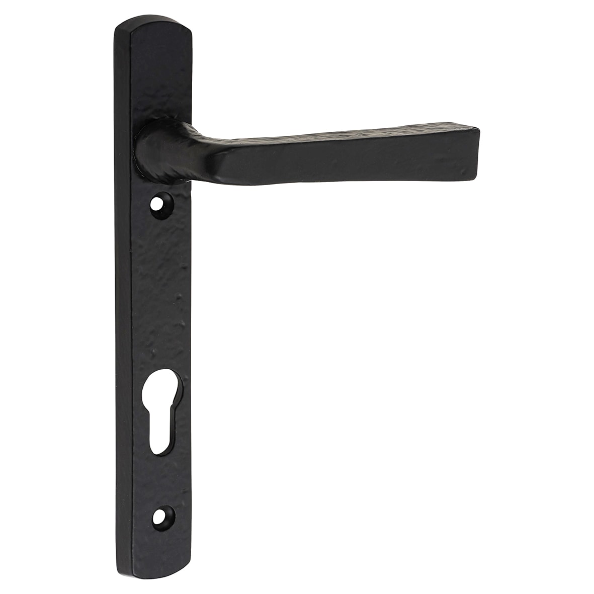 Antique Black Iron uPVC Multipoint Door Handles - 92mm c/c - view 2