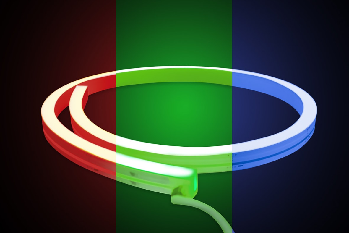 LED 12W Flexible LED Neon Strip Light - Side Bend - - 5000mm - RGB Colour Changing - view 3