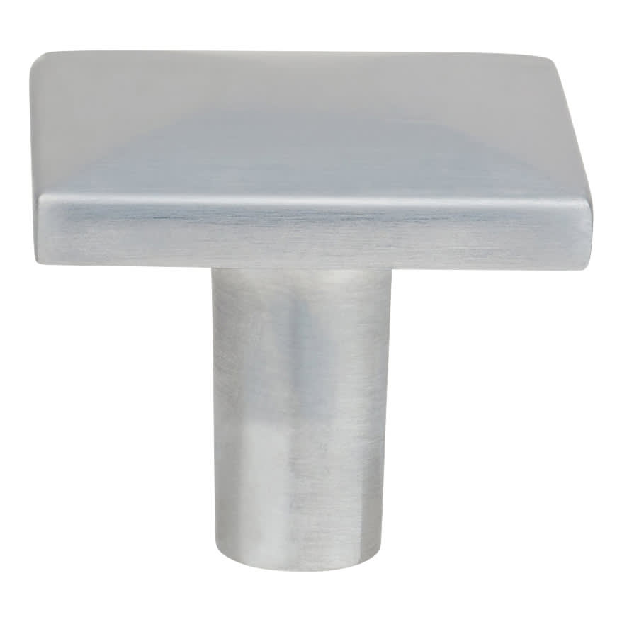 Pyramid Style Square Cabinet Knob - 29 x 29mm - Satin Chrome - view 3