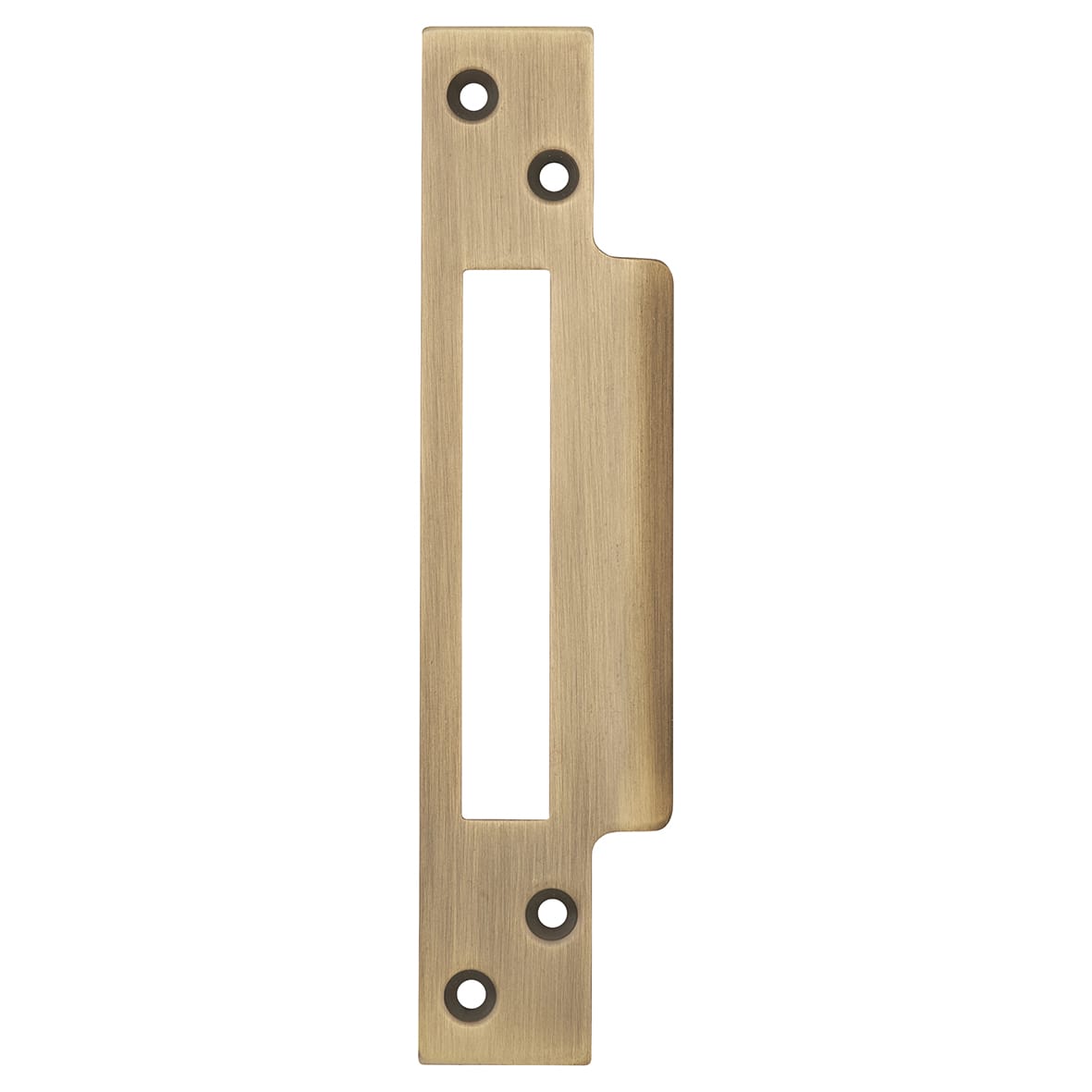 Plain Projection Door Stop on Plain Rose - 76mm Projection - Satin Brass - view 2