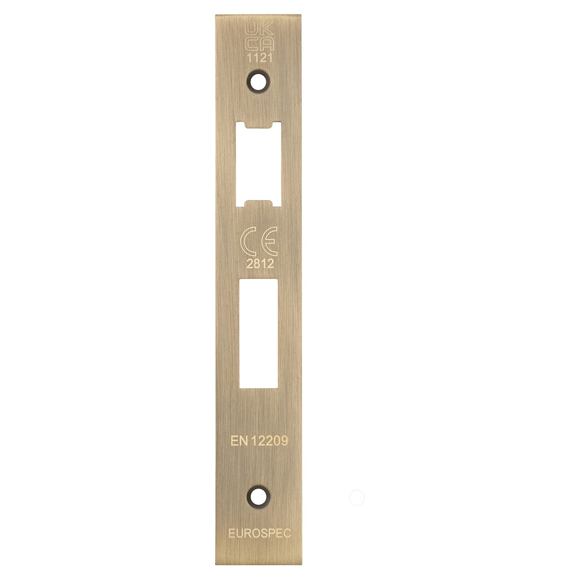 Plain Projection Door Stop on Plain Rose - 76mm Projection - Satin Brass - view 3