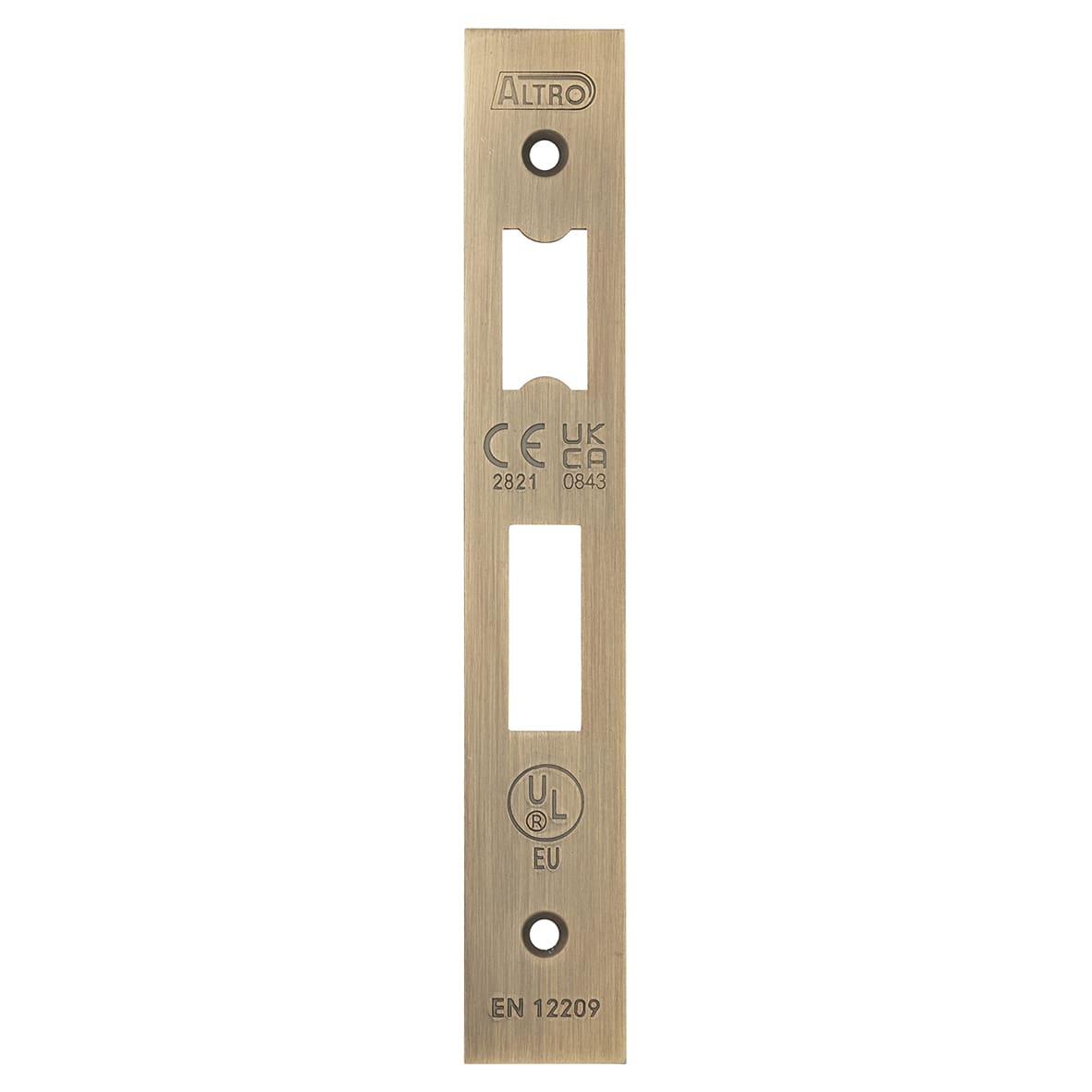 Plain Projection Door Stop on Plain Rose - 76mm Projection - Satin Brass - view 4