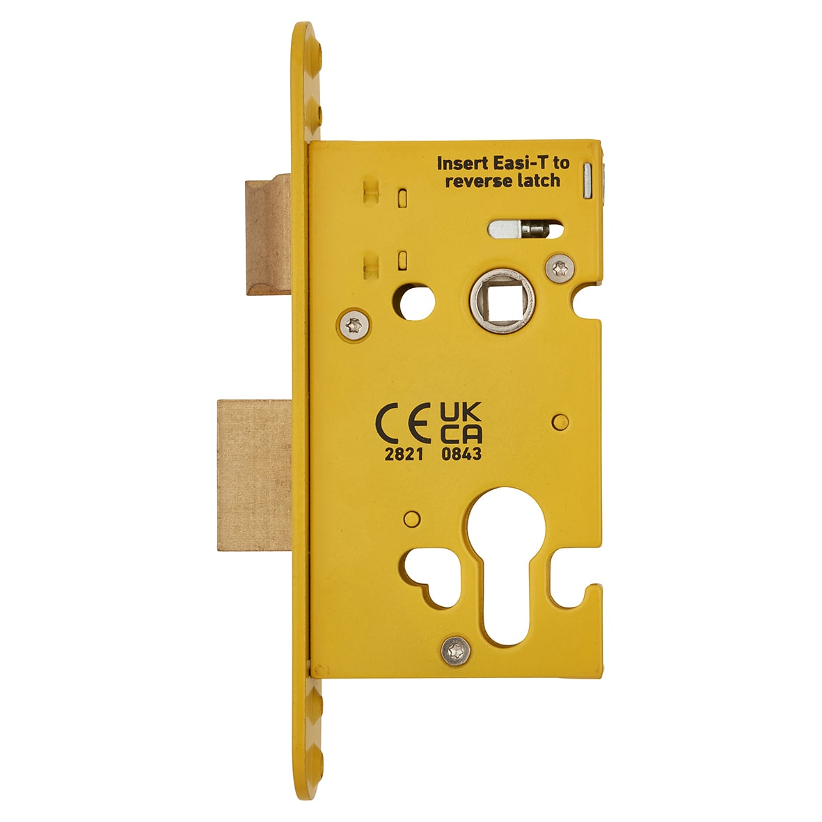 Plain Projection Door Stop on Plain Rose - 76mm Projection - Satin Brass - view 5