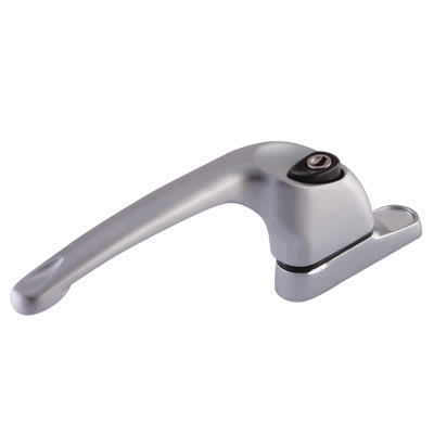 uPVC/Timber Maxim Espagnolette Locking Multipoint Window Handle - Left Hand - Satin Chrome - view 2