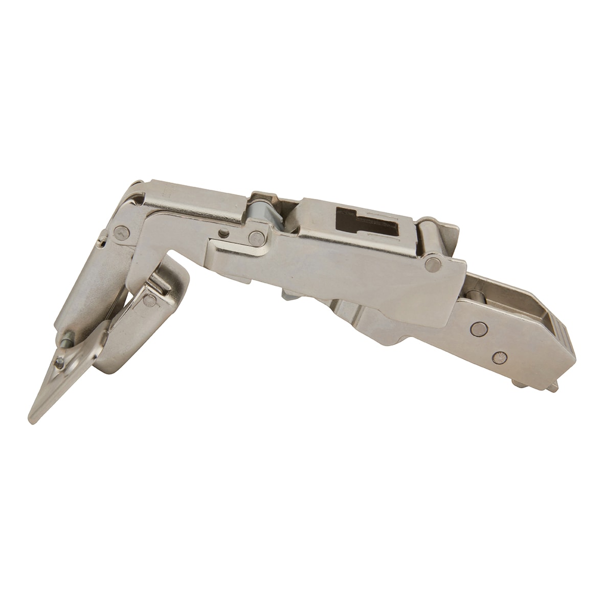 CLIP Top Cabinet Hinge Pack & 0mm Mounting Plate - 170° - Sprung - Overlay - Zinc Plated - Pair - view 4