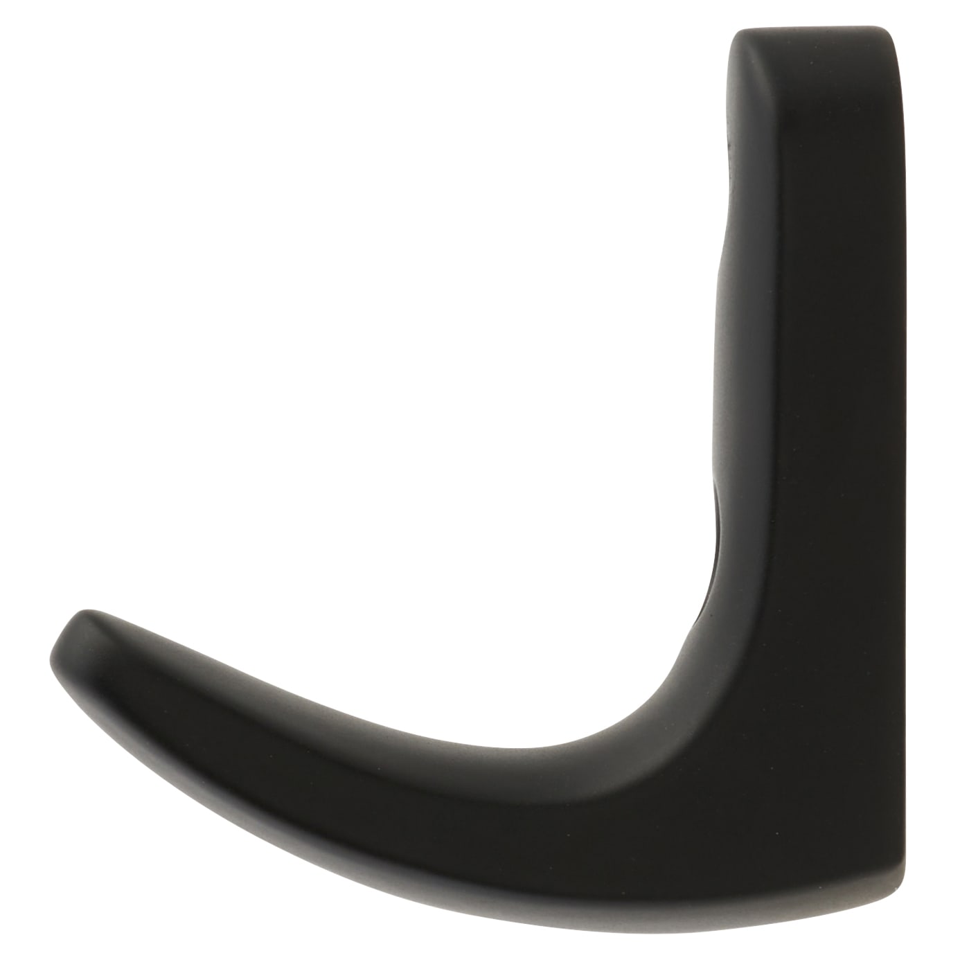 Heavy Duty Single Coat Hook - 45 x 43mm - Matt Black - view 2
