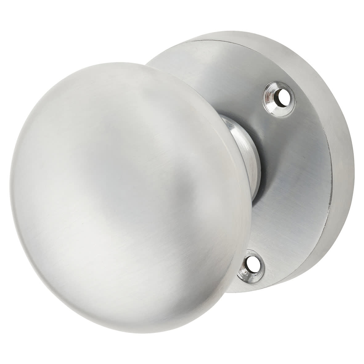 Satin Chrome Mortice Door Knobs Pack - 60mm Rose Diameter - view 2