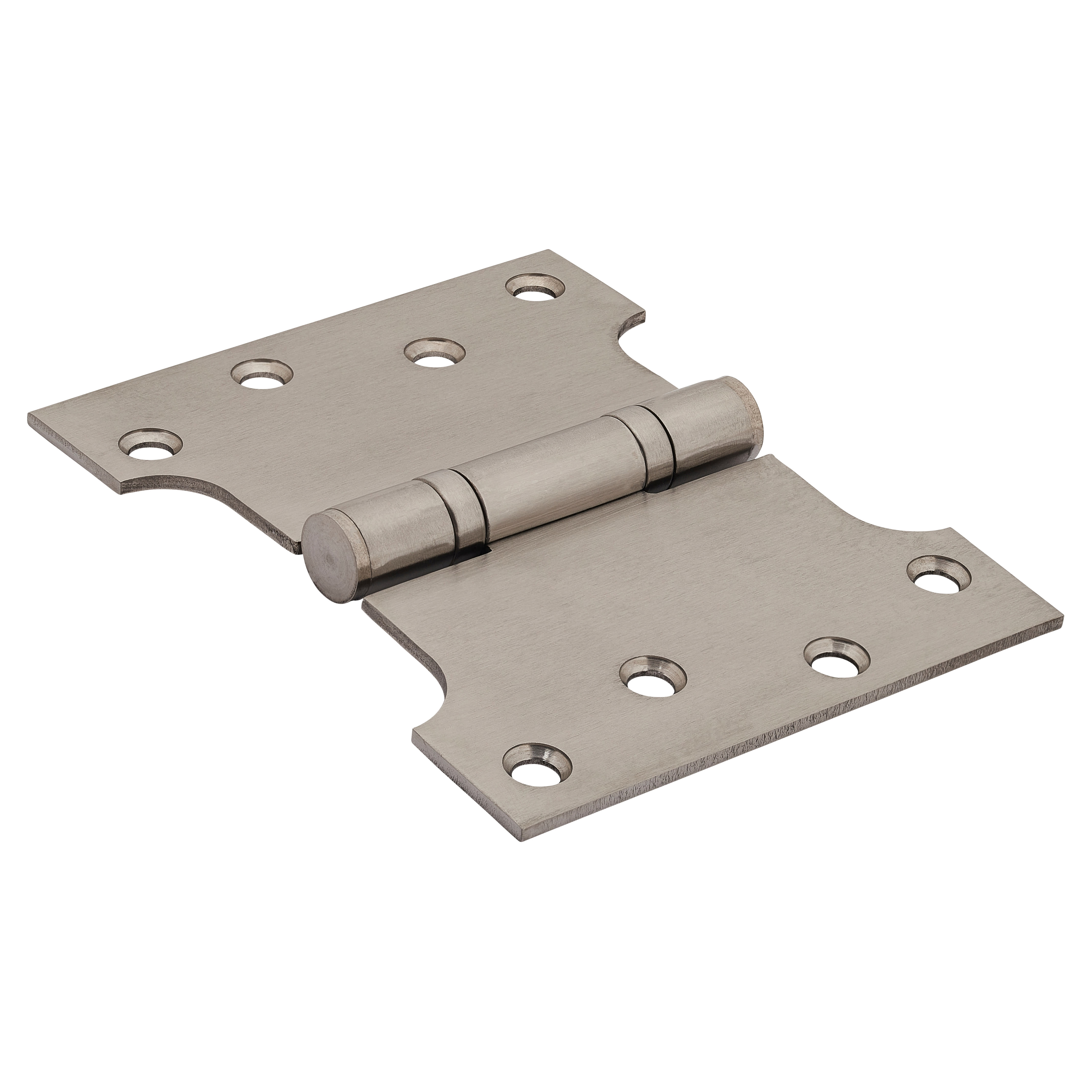 Parliament Hinge - 102 x 127 x 3mm - Satin Stainless Steel - Pair - view 2