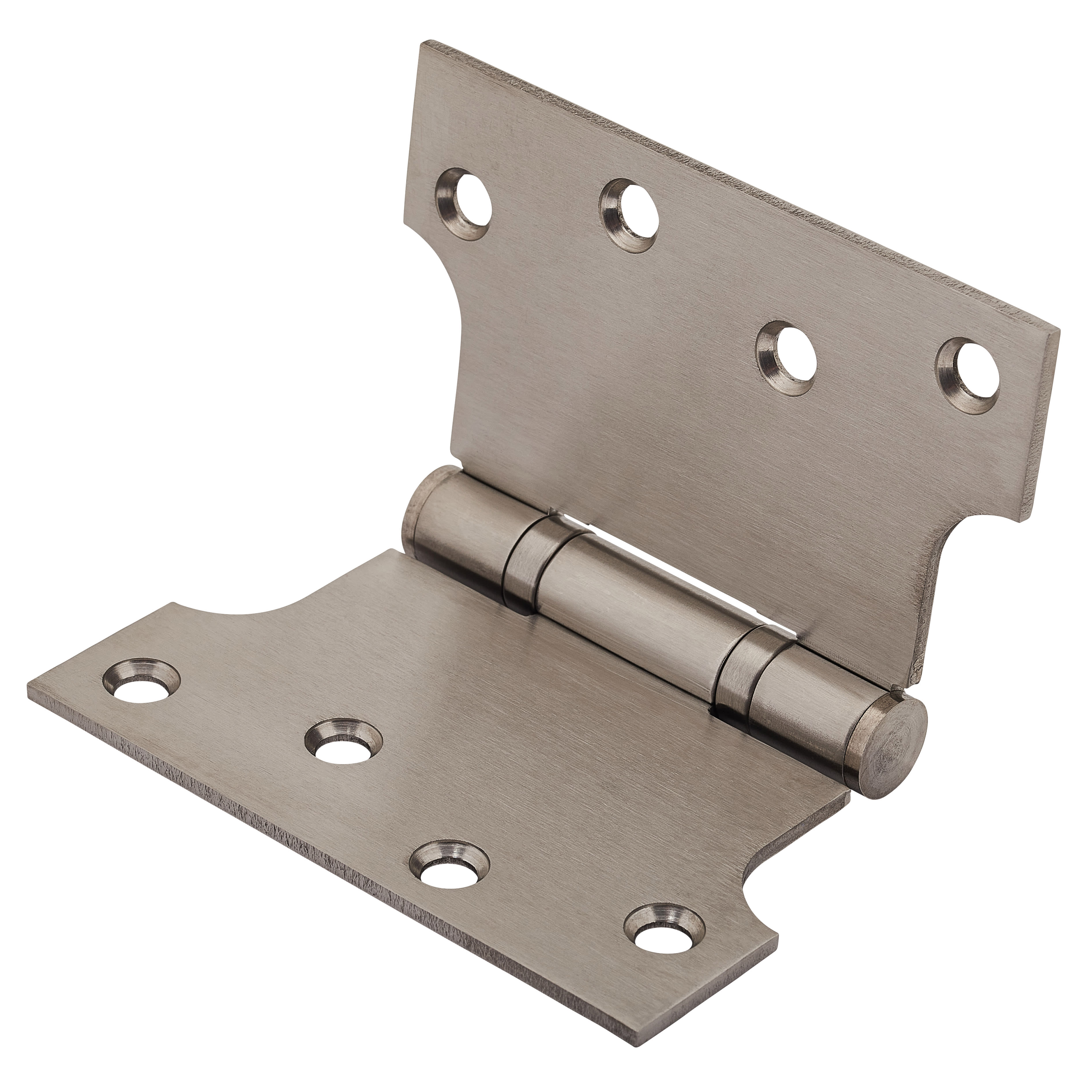 Parliament Hinge - 102 x 127 x 3mm - Satin Stainless Steel - Pair - view 3