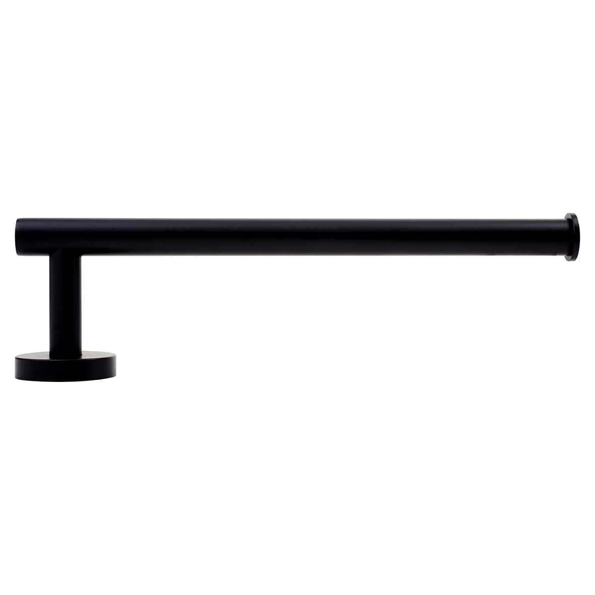 Essential Round Towel Rail - 279 x 80 x 50mm - Matt Black - view 2