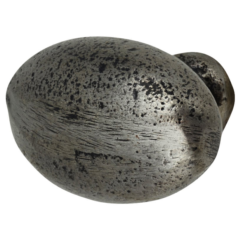 Solid Oval Cabinet Knob - 35 x 30mm - Lacquered Iron - view 2